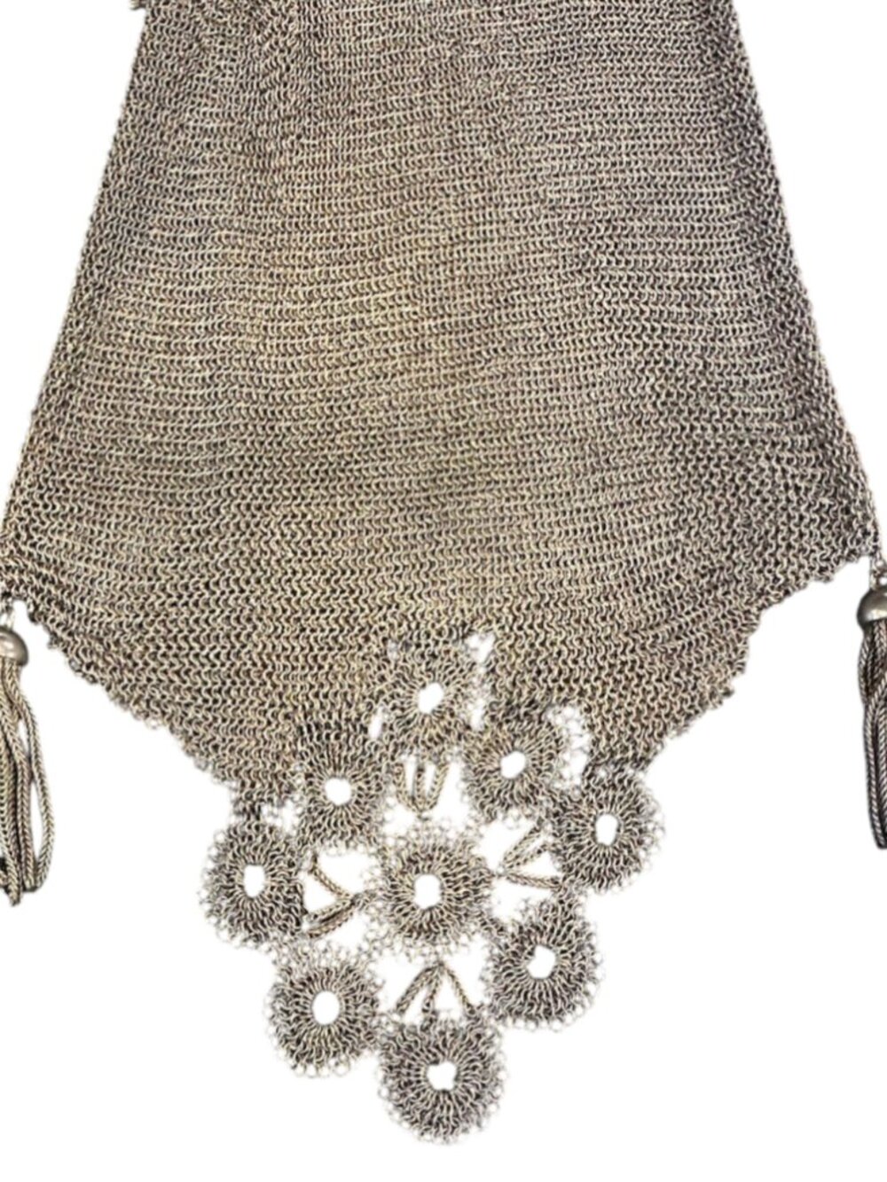 Antique 1900-1920s Sterling Silver Mesh Evening Bag - Picture 3 of 11
